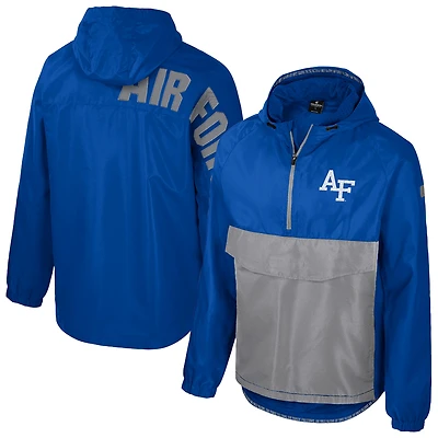 Men's Colosseum  Royal Air Force Falcons Reloaded Anorak Half-Zip Jacket