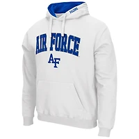 Colosseum White Air Force Falcons Arch & Logo 3.0 Pull à capuche pour hommes