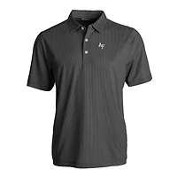 Polo extensible recyclé à imprimé Pike Eco Symmetry pour homme, noir/blanc, Air Force Falcons, coupeur et buck, taille grande