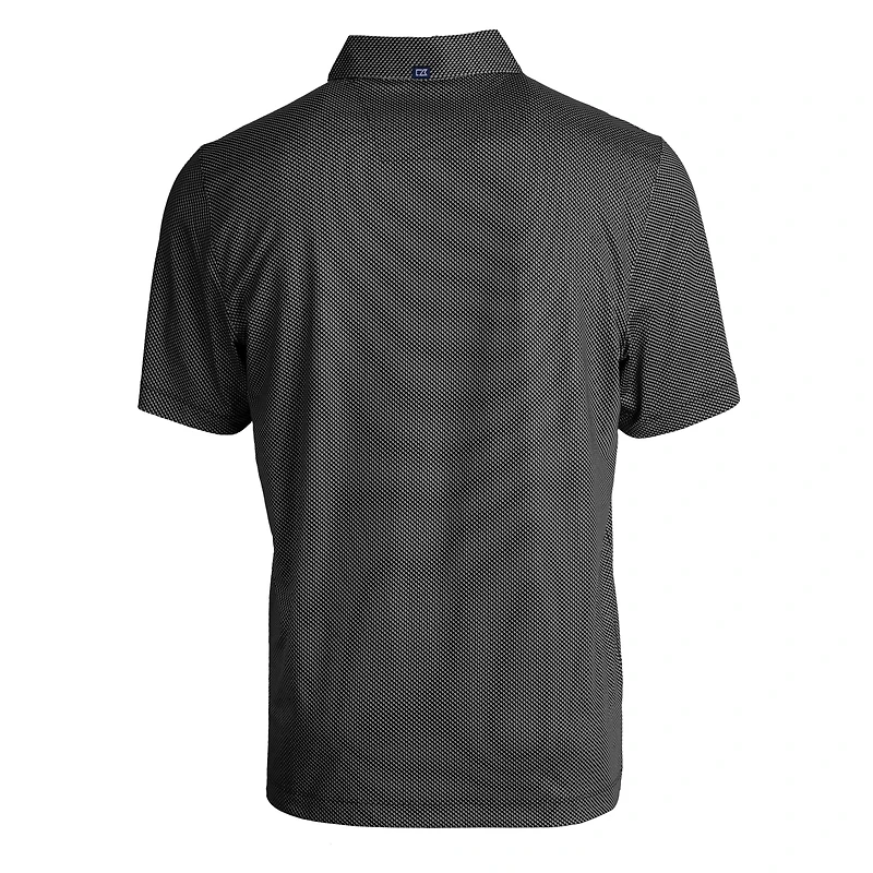 Polo extensible recyclé à imprimé Pike Eco Symmetry pour homme, noir/blanc, Air Force Falcons, coupeur et buck, taille grande