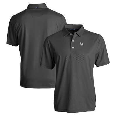 Polo extensible recyclé à imprimé Pike Eco Symmetry pour homme, noir/blanc, Air Force Falcons, coupeur et buck, taille grande