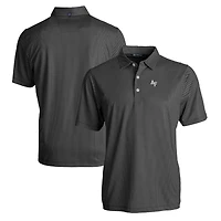 Polo extensible recyclé à imprimé Pike Eco Symmetry pour homme, noir/blanc, Air Force Falcons, coupeur et buck, taille grande