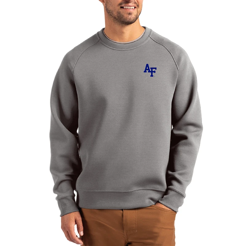 Pull recyclé Cutter & Buck Air Force Falcons Roam gris pour homme