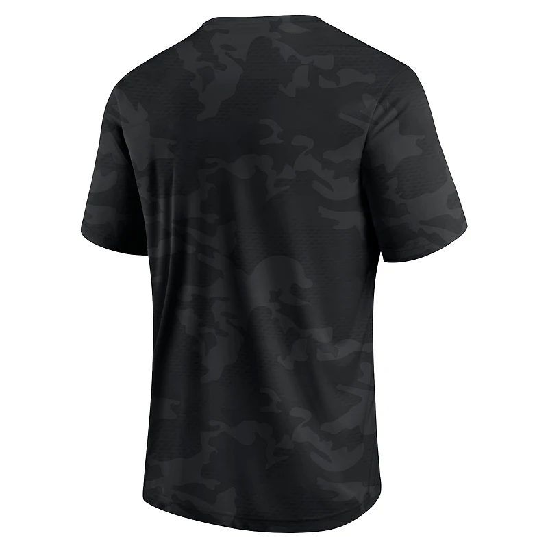 Men's Fanatics  Black Air Force Falcons Camo Logo T-Shirt