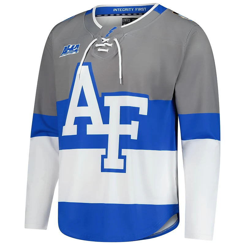 Maillot de hockey réplique gris Air Force Falcons pour homme