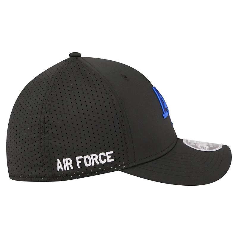 Men's New Era  Black Air Force Falcons 39THIRTY M-Crown Flex Fit Hat