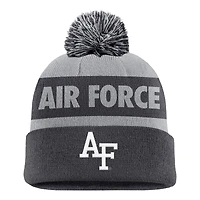 Men's Nike Anthracite/Gray Air Force Falcons Rivalry Peak Stripe Beanie