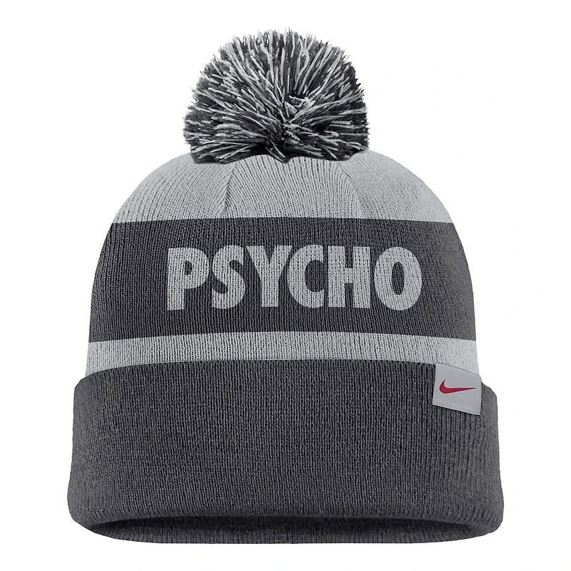 Men's Nike Anthracite/Gray Air Force Falcons Rivalry Peak Stripe Beanie