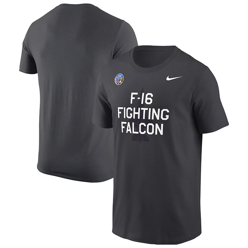 T-shirt Nike Anthracite Air Force Falcons APLS Fighting Falcon Collection Rivalry pour homme