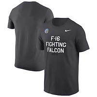T-shirt Nike Anthracite Air Force Falcons APLS Fighting Falcon Collection Rivalry pour homme