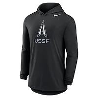 Men's Nike Black Air Force Falcons Space Rivalry Long Sleeve Hoodie T-Shirt