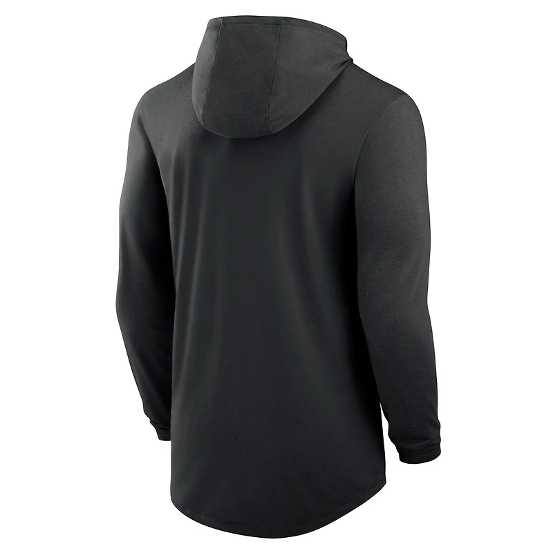 Men's Nike Black Air Force Falcons Space Rivalry Long Sleeve Hoodie T-Shirt