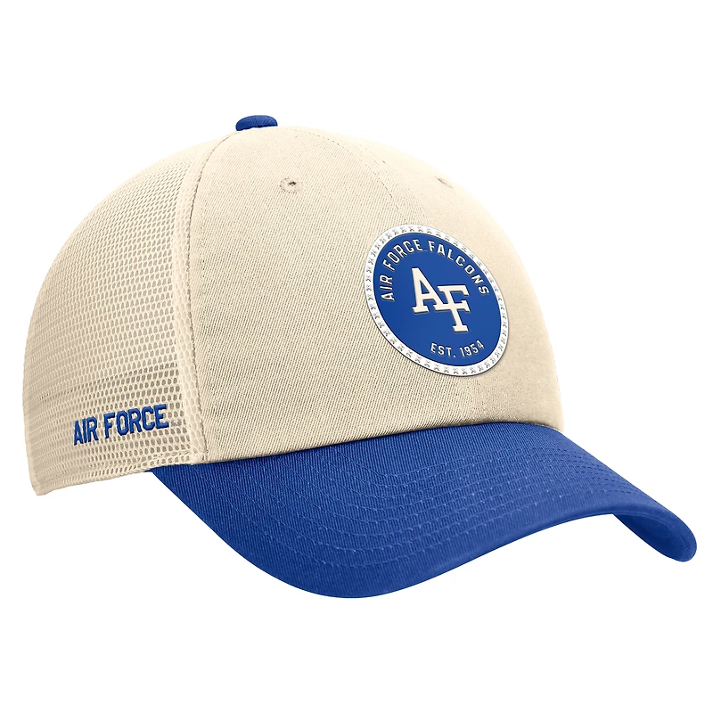 Casquette trucker Nike Air Force Falcons Club pour homme, couleur naturelle, ajustable