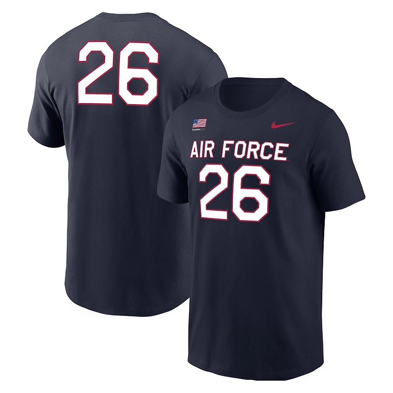 T-shirt Nike Air Force Falcons Freedom 250 pour homme, bleu marine