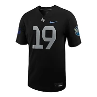 Maillot de football Nike #19 Air Force Falcons Space Rivalry Alternate Game pour homme - Noir