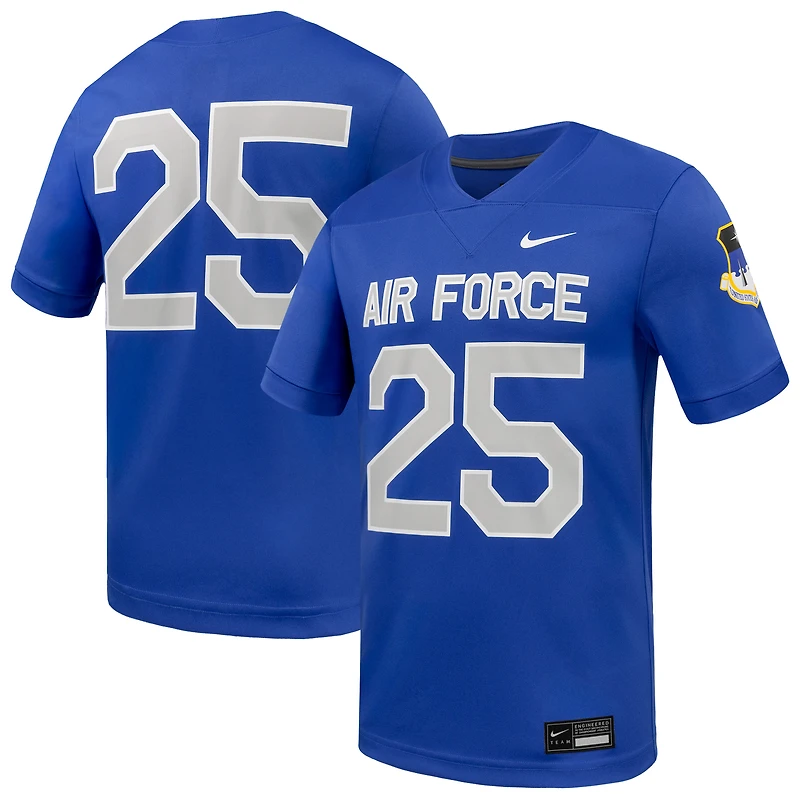 Men's Nike #25 Royal Air Force Falcons Game Football Jersey