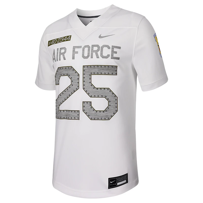 Men's Nike #25 White Air Force Falcons Untouchable Football Replica Jersey