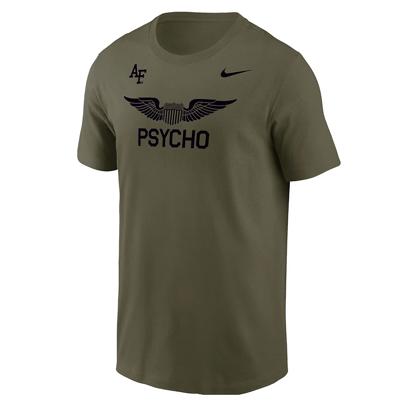 Men's Nike Olive Air Force Falcons APLS Fighting Falcon Collection Rivalry T-Shirt