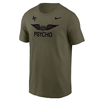 Men's Nike Olive Air Force Falcons APLS Fighting Falcon Collection Rivalry T-Shirt
