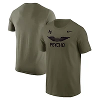 Men's Nike Olive Air Force Falcons APLS Fighting Falcon Collection Rivalry T-Shirt