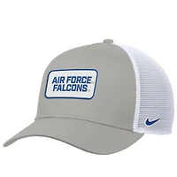 Casquette ajustable Nike Air Force Falcons 2025 On-Field Rise Trucker Performance pour homme en étain