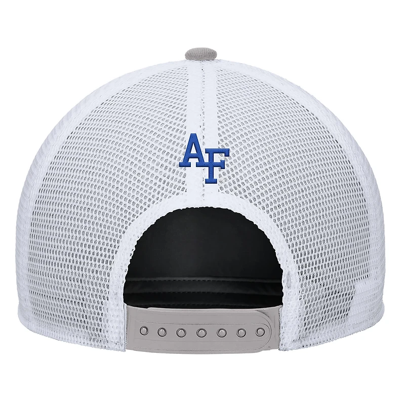 Casquette ajustable Nike Air Force Falcons 2025 On-Field Rise Trucker Performance pour homme en étain