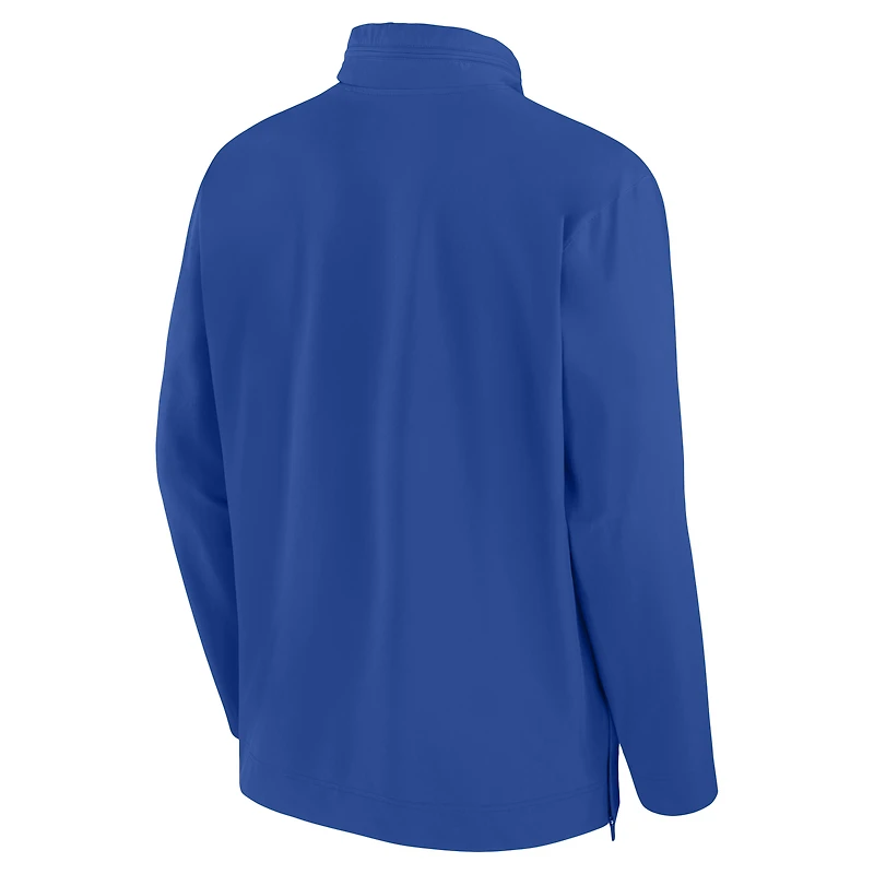 Men's Nike Royal Air Force Falcons 2024 Sideline Coach Quarter-Zip Hoodie Jacket