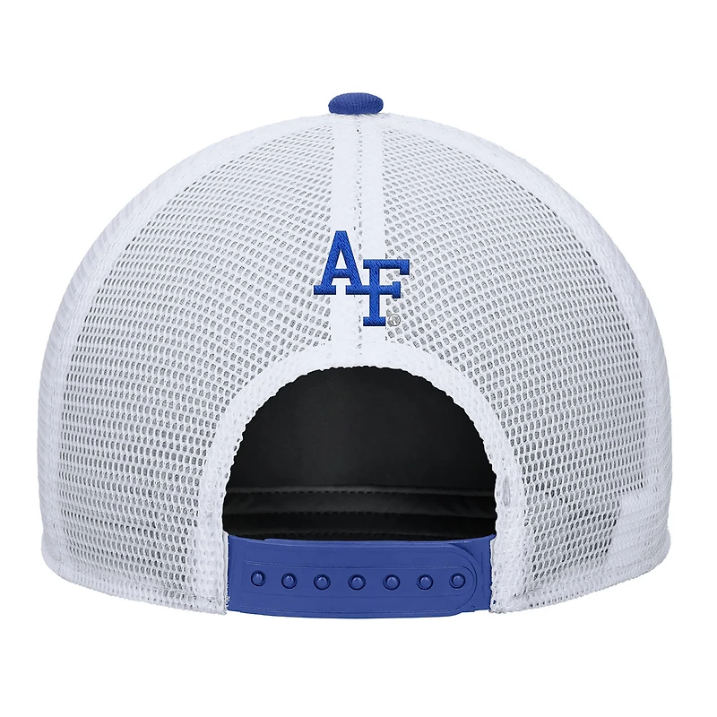 Men's Nike Royal Air Force Falcons 2025 On-Field Rise Trucker Performance Adjustable Hat