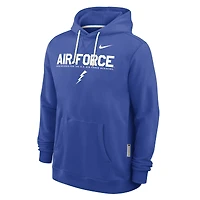 Sweat à capuche Nike Royal Air Force Falcons 2025 Sideline Standard Issue Dri-FIT pour homme
