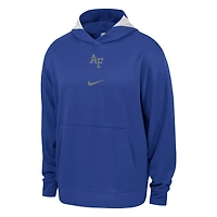 Sweat à capuche Nike Royal Air Force Falcons Basketball Spotlight Performance pour homme