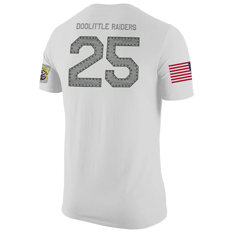 T-shirt Nike Air Force Falcons Rivalry Replica en jersey pour homme, blanc