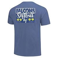 T-shirt unisexe Royal Air Force Falcons Gritty Softball Bats, couleurs confortables