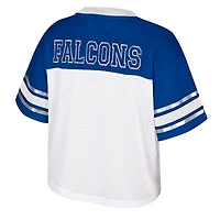 Women's Colosseum  White Air Force Falcons Treasure Cropped Football Jersey