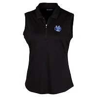 Polo extensible sans manches noir Air Force Falcons Forge pour femme Cutter & Buck