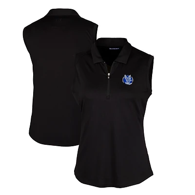 Polo extensible sans manches noir Air Force Falcons Forge pour femme Cutter & Buck