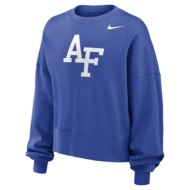 Women's Nike Royal Air Force Falcons Phoenix Fleece Pullover Sweatshirt