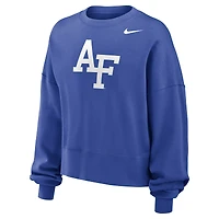 Women's Nike Royal Air Force Falcons Phoenix Fleece Pullover Sweatshirt