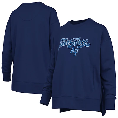 Sweat-shirt en chenille Harper pour femme, imprimé Royal Air Force Falcons Bonanza