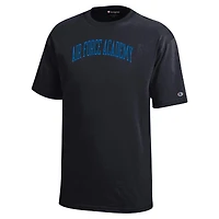 T-shirt noir de l'équipe Arch des Falcons l'Air Force Champion pour les jeunes