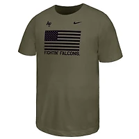 T-shirt Nike olive Air Force Falcons APLS Fighting Falcon pour jeune