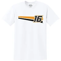 T-shirt blanc pour hommes, voiture AJ Allmendinger Celsius