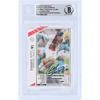 Luis Suarez Ajax Autographed 2008-09 Panini Sega World Cup Championship Football Intercontinental Clubs #175 Beckett Fanatics Witnessed Authenticated Card