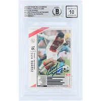 Luis Suarez Ajax Autographed 2008-09 Panini WC Champion Football Intercontinental Clubs #175 Beckett Fanatics Witnessed Authenticated 10 Card
