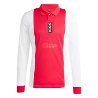 Men's adidas Originals White Ajax 125th Anniversary Replica Long Sleeve Jersey