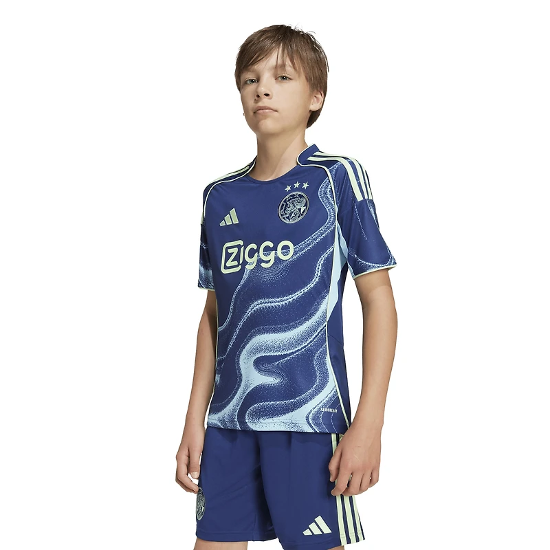Youth adidas Navy Ajax 2025/26 Away Replica Jersey