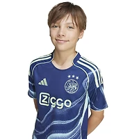 Youth adidas Navy Ajax 2025/26 Away Replica Jersey