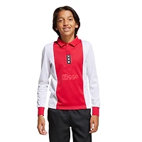 Youth adidas Originals White Ajax 125th Anniversary Replica Long Sleeve Jersey