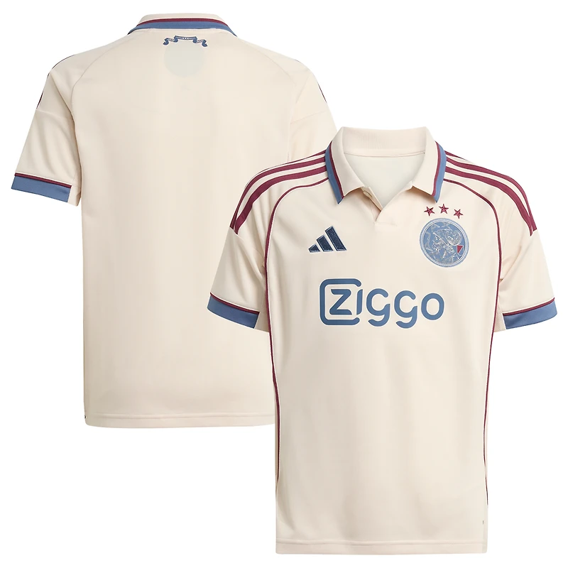 Maillot réplique junior adidas Tan Ajax 2025/26 Third