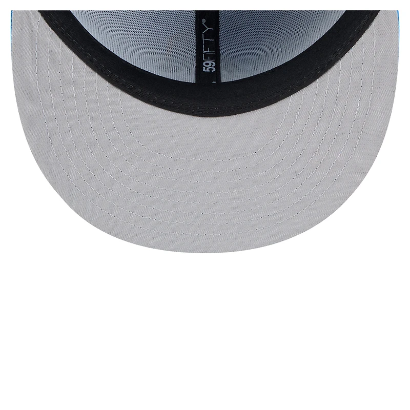 Men's New Era  Blue Akron RubberDucks Authentic Collection 59FIFTY Fitted Hat