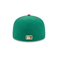 Men's New Era  Green Akron RubberDucks Theme Nights 59FIFTY Fitted Hat